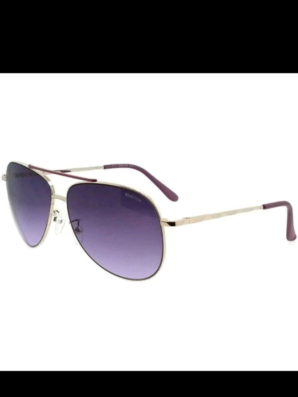 Kenneth Cole Reaction Sleek Frame Aviator Sunglasses with Purple Lenses๐โจ